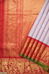 Lilac Gadwal Silk Saree - Saavari - SSLGSS15