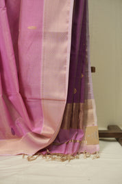 Pink Maheshwari Tissue Saree - SRPMTS755