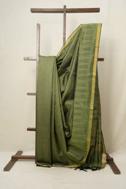 Mehendi Green Raw Silk Saree - SRMGRSS779