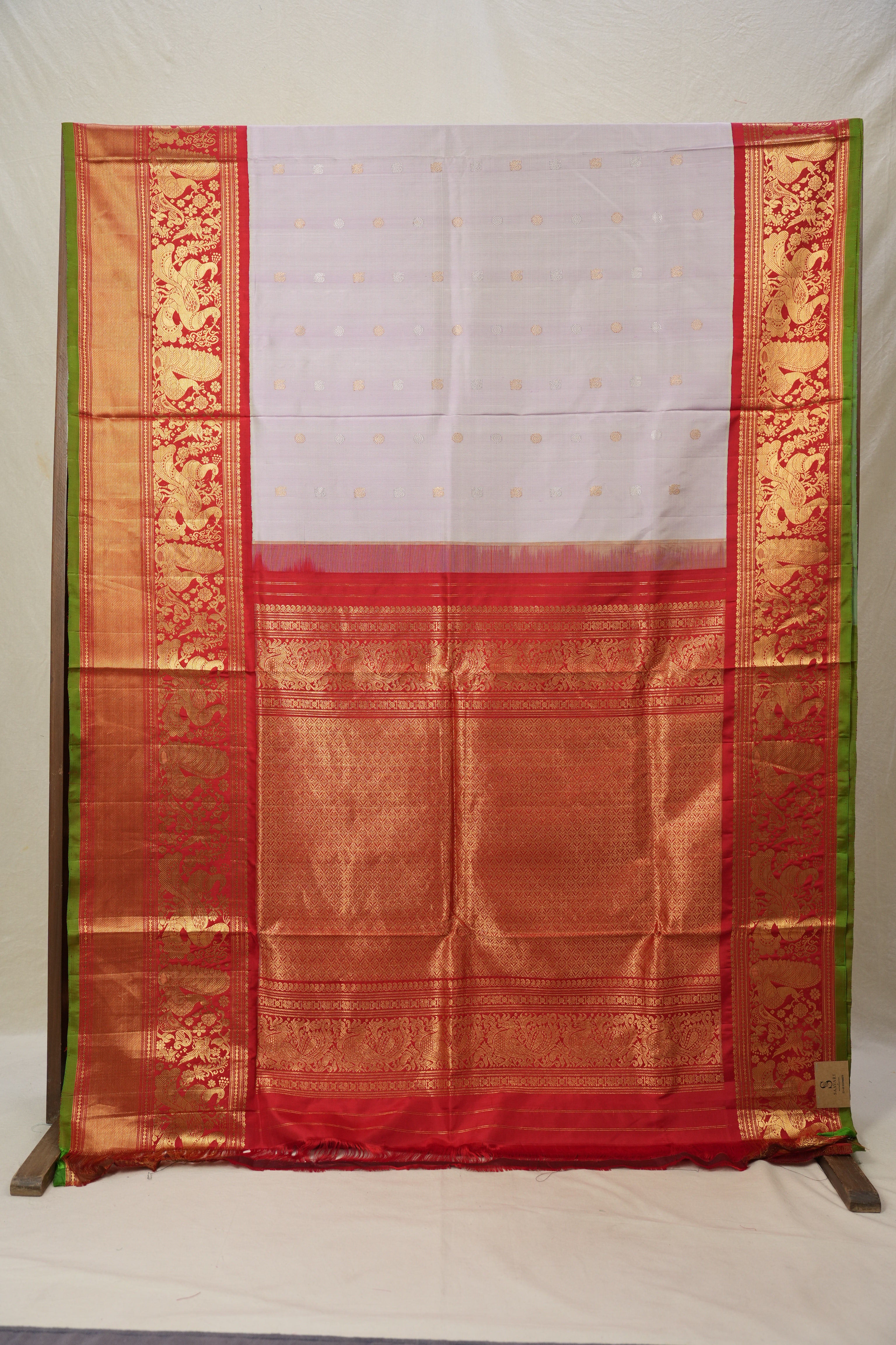 Lilac Gadwal Silk Saree - Saavari - SSLGSS15