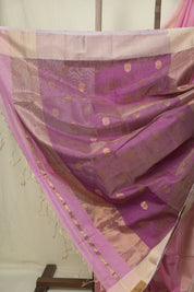 Pink Maheshwari Tissue Saree - SRPMTS755