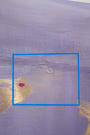 Lavender Chanderi Silk Saree (DEFECT) - SRLCSS68 - PI