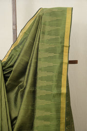 Mehendi Green Raw Silk Saree - SRMGRSS779