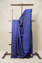 Blue Raw Silk Saree - SRBRSS853