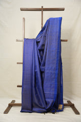 Blue Raw Silk Saree - SRBRSS853