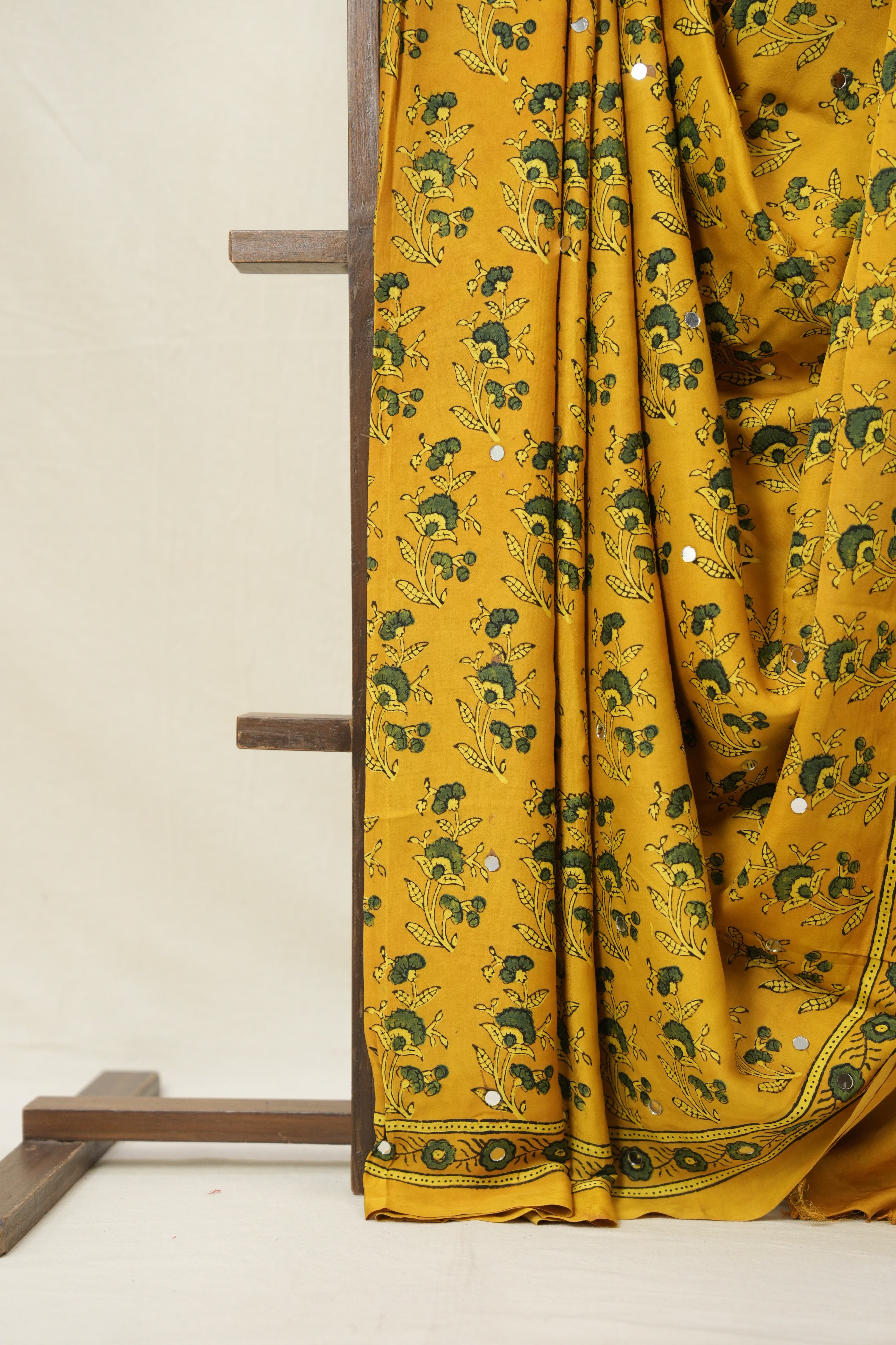 Mustard Yellow HBP Modal Silk Saree - SRMYMSS625