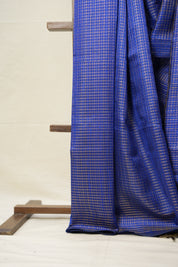 Blue Raw Silk Saree - SRBRSS853