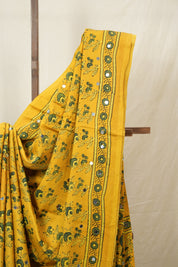 Mustard Yellow HBP Modal Silk Saree - SRMYMSS625