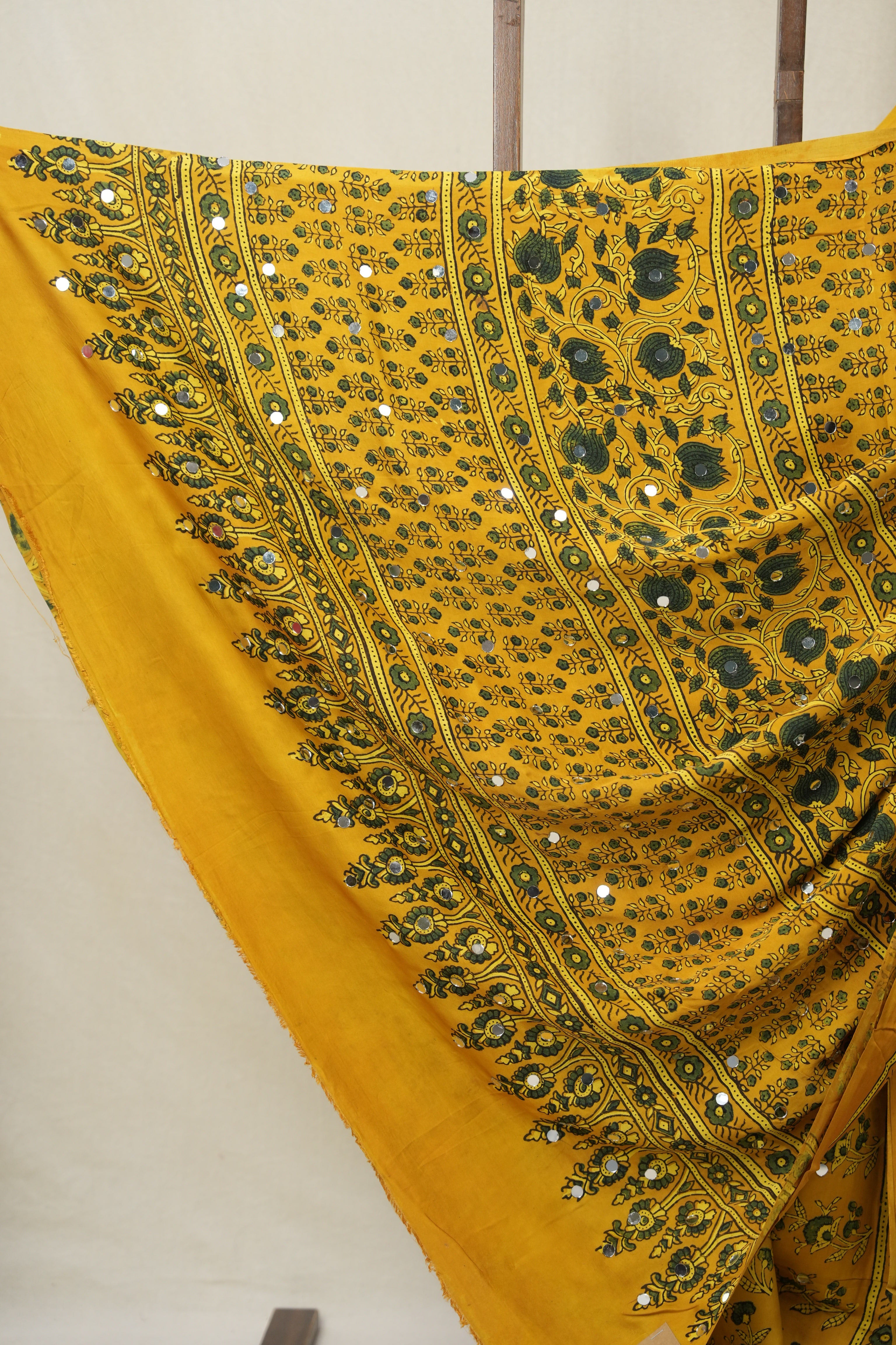 Mustard Yellow HBP Modal Silk Saree - SRMYMSS625
