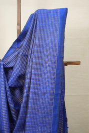 Blue Raw Silk Saree - SRBRSS853