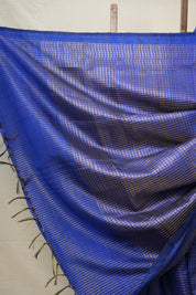 Blue Raw Silk Saree - SRBRSS853