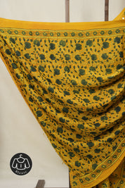 Mustard Yellow HBP Modal Silk Saree - SRMYMSS625