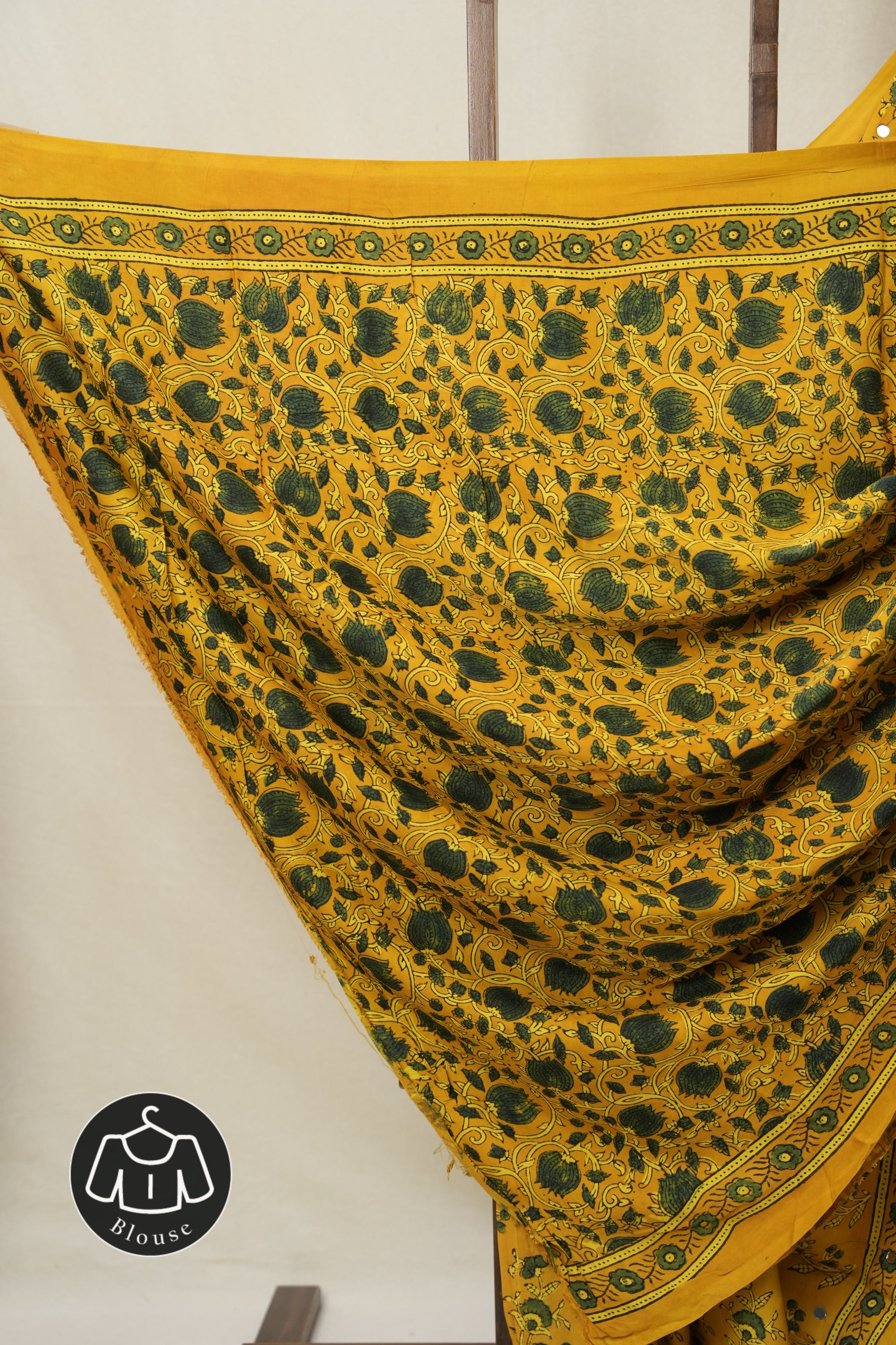 Mustard Yellow HBP Modal Silk Saree - SRMYMSS625