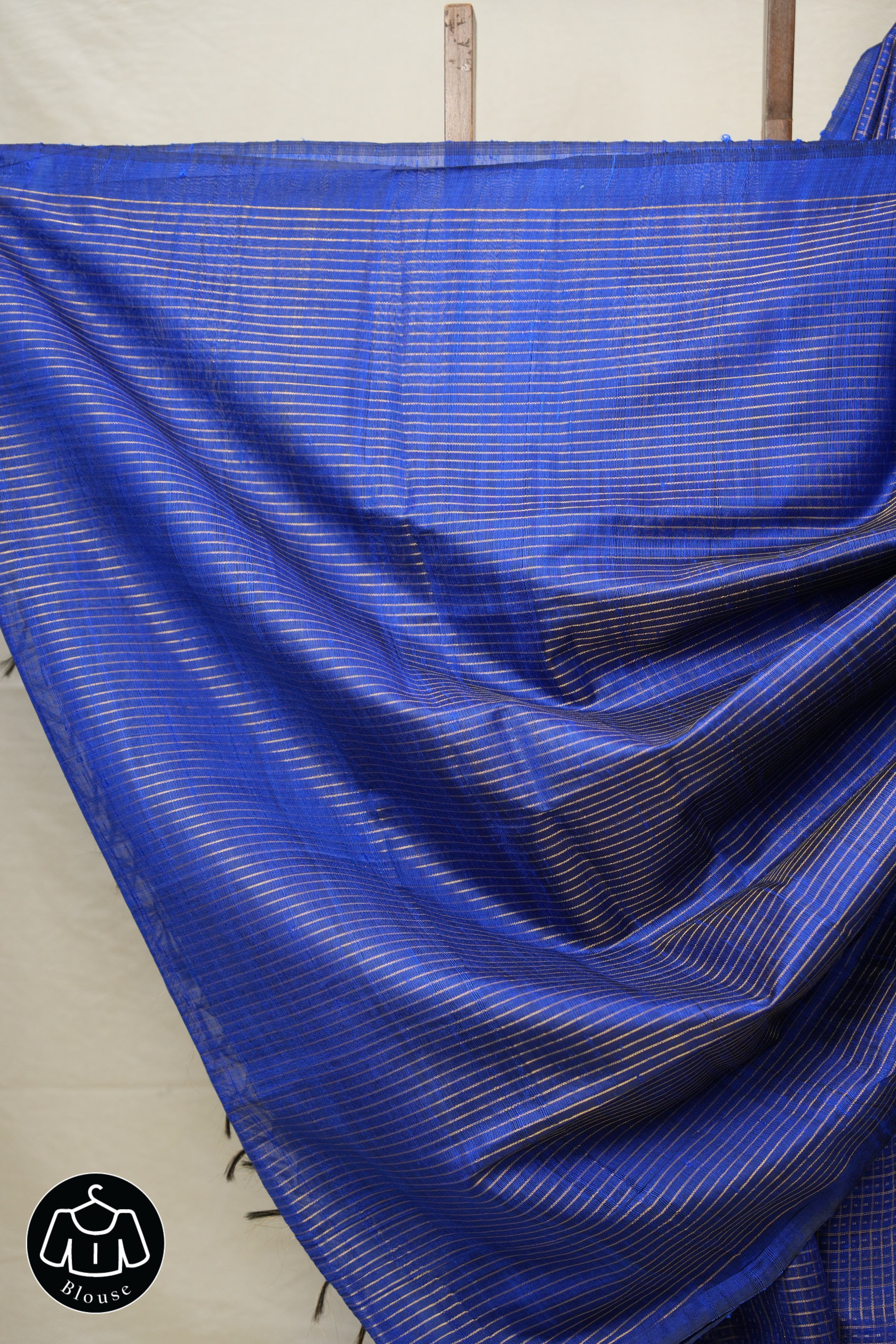 Blue Raw Silk Saree - SRBRSS853