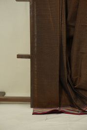 Rust Cotton Ilkal Saree - SRRCIS1046