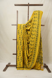 Yellow HBP Modal Silk Saree - SRYMSS623