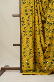Yellow HBP Modal Silk Saree - SRYMSS623