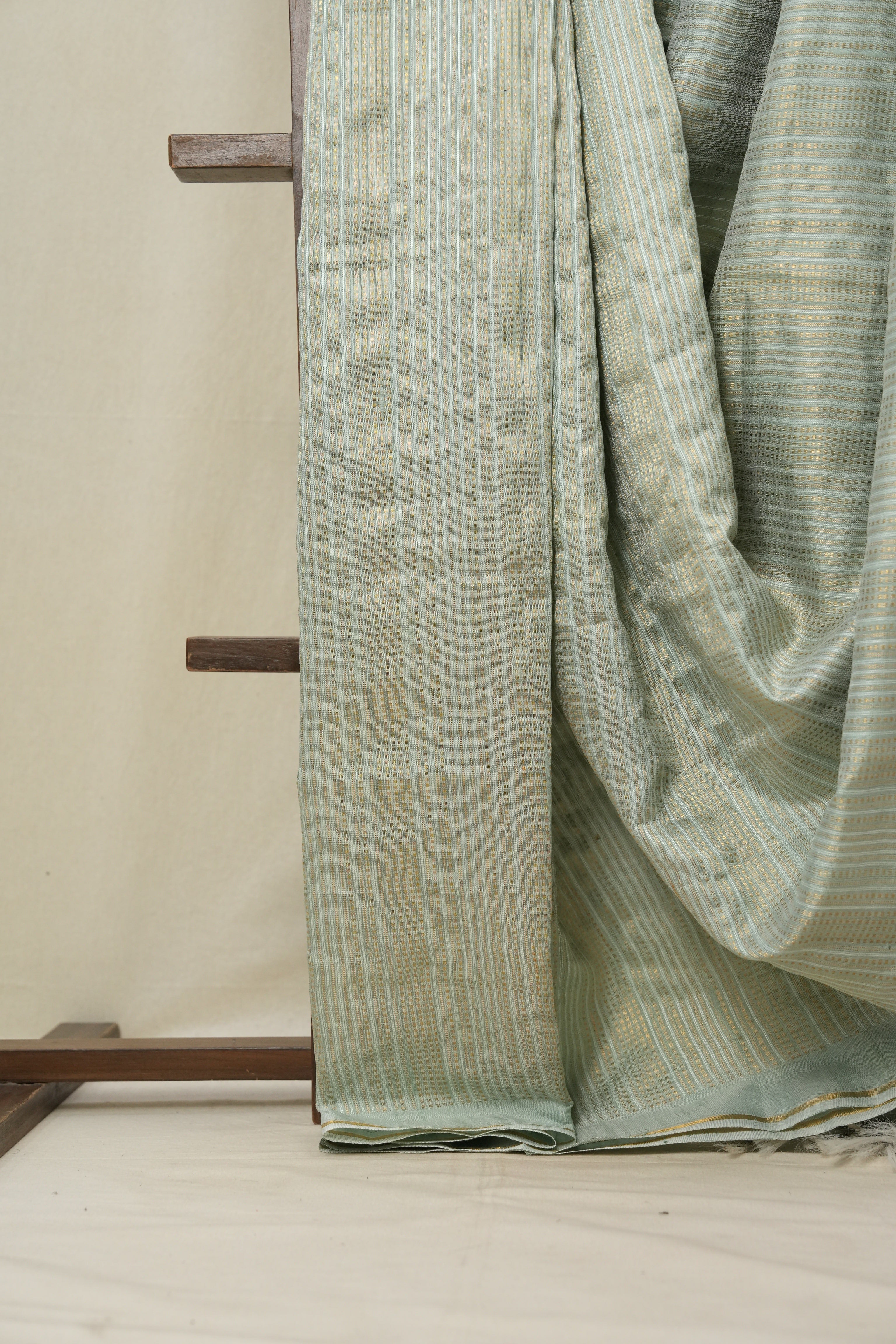 Aqua Blue Raw Silk Saree - SRABRSS774