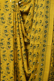 Yellow HBP Modal Silk Saree - SRYMSS623
