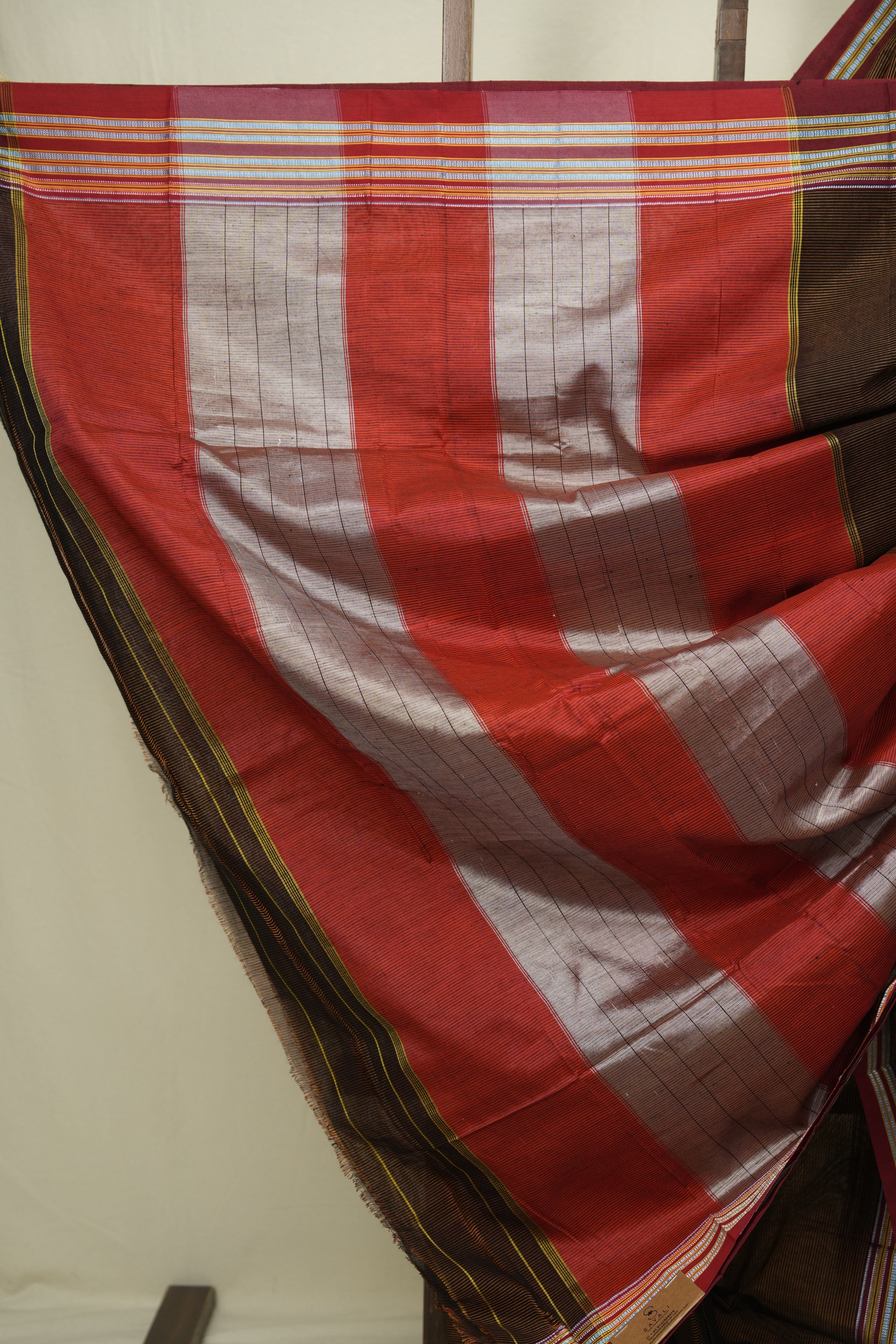 Rust Cotton Ilkal Saree - SRRCIS1046