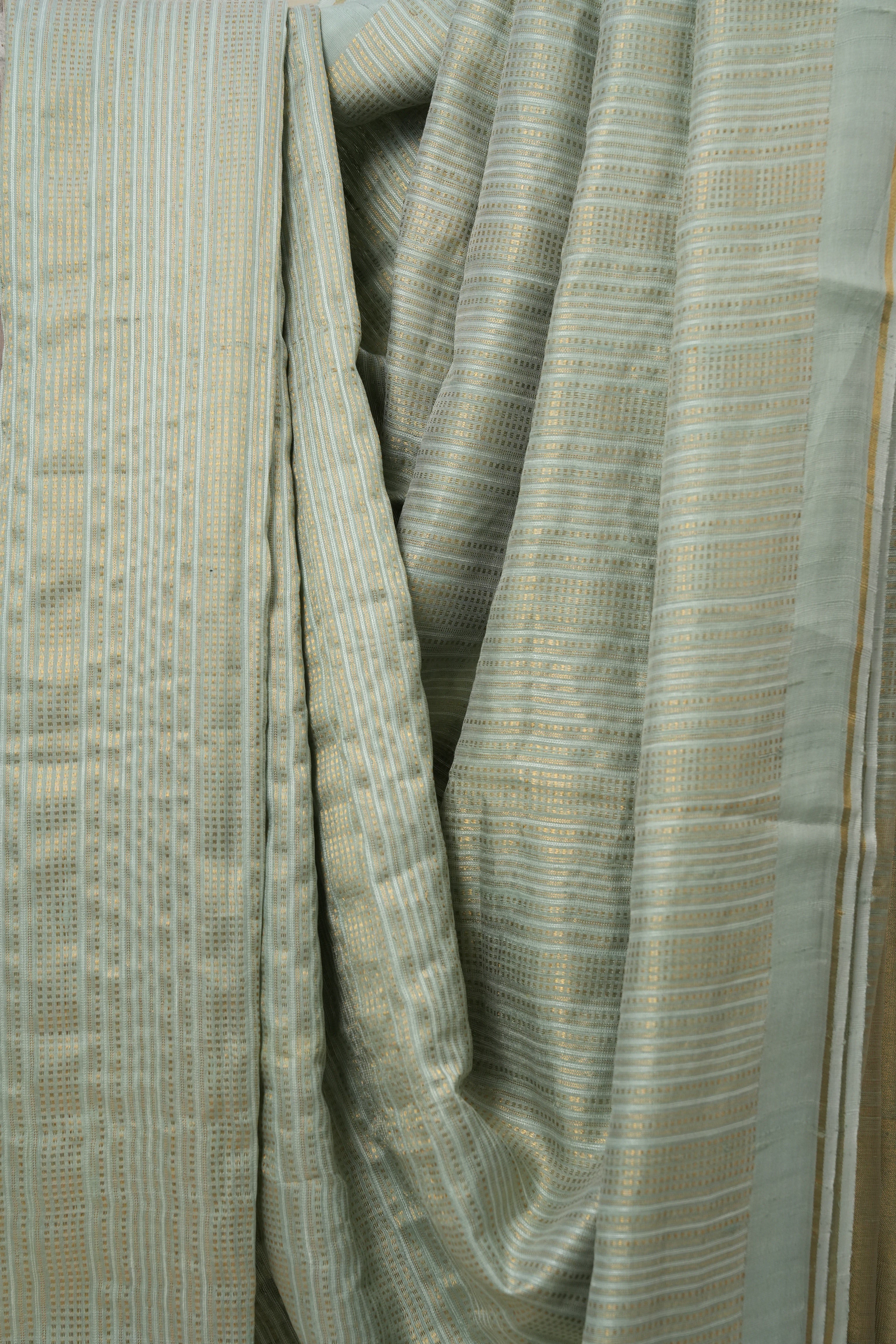 Aqua Blue Raw Silk Saree - SRABRSS774