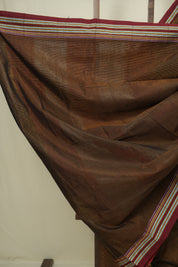 Rust Cotton Ilkal Saree - SRRCIS1046