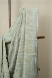 Aqua Blue Raw Silk Saree - SRABRSS774