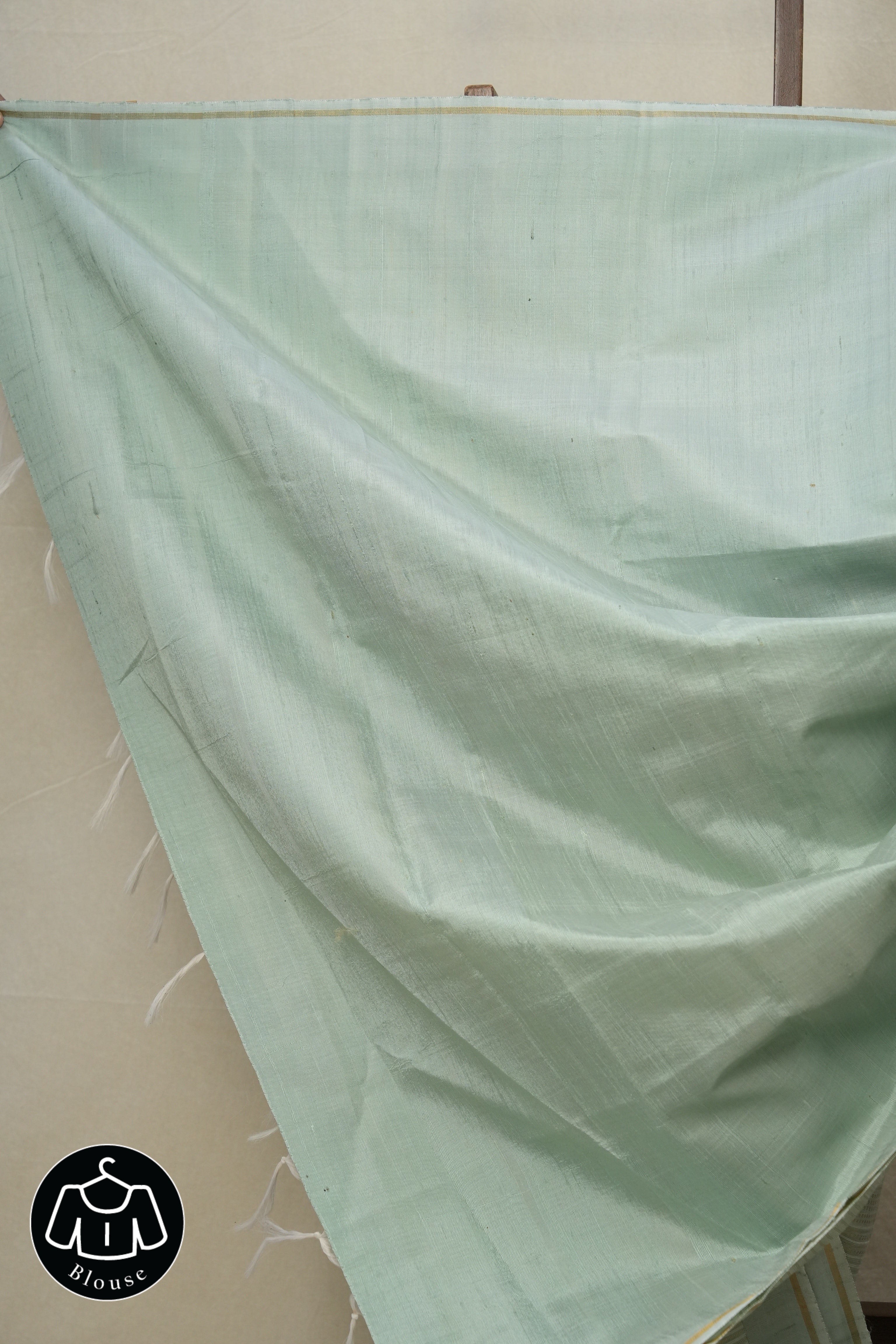 Aqua Blue Raw Silk Saree - SRABRSS774