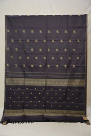 Dark Purple Kanjivaram Silk Saree - SRDPKSS1040