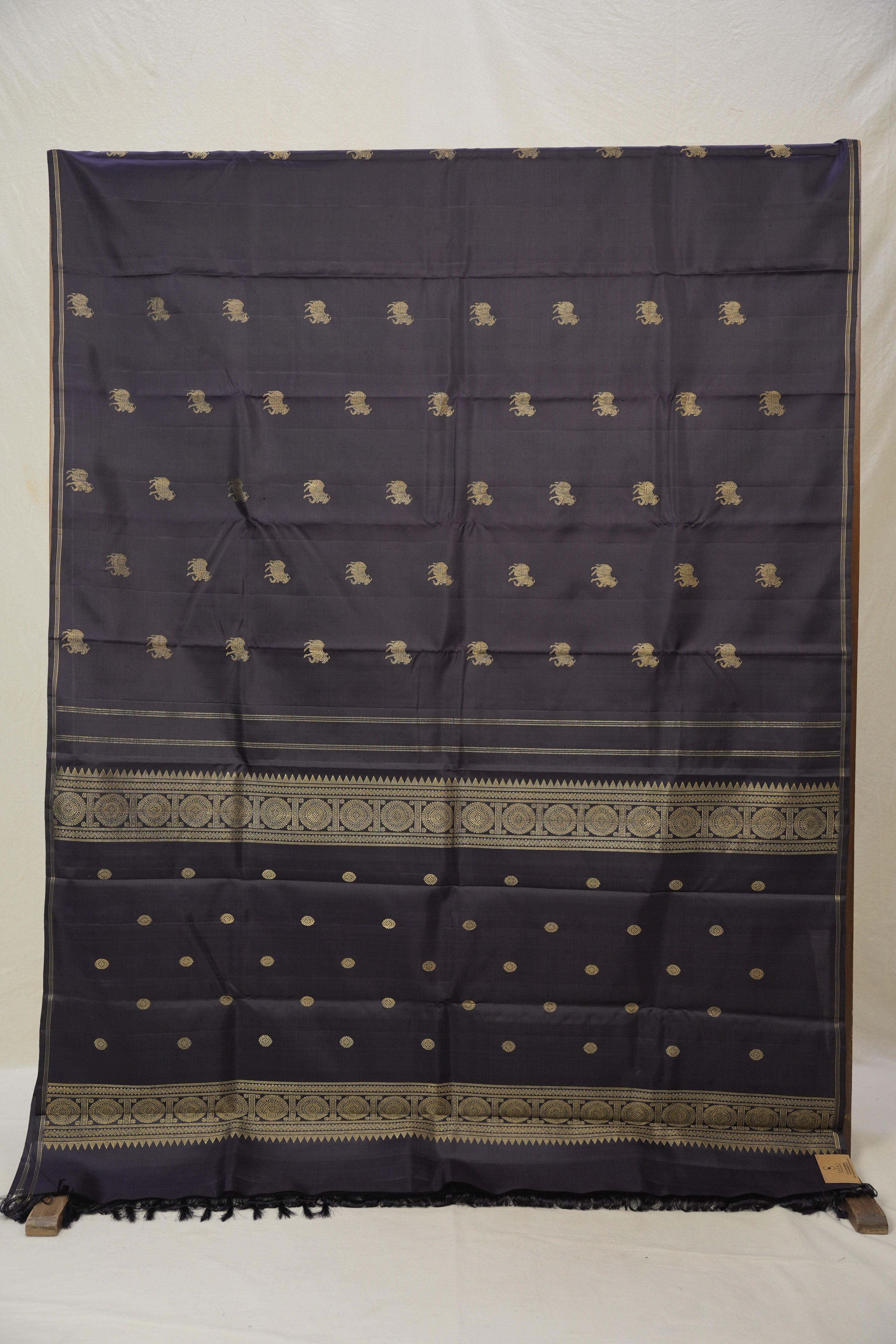 Dark Purple Kanjivaram Silk Saree - SRDPKSS1040