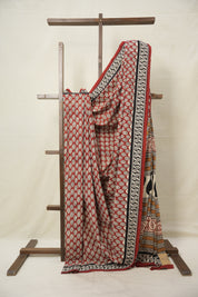 Maroon HBP Cotton Saree - SRMCS3034