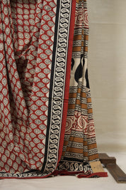 Maroon HBP Cotton Saree - SRMCS3034