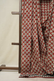 Maroon HBP Cotton Saree - SRMCS3034