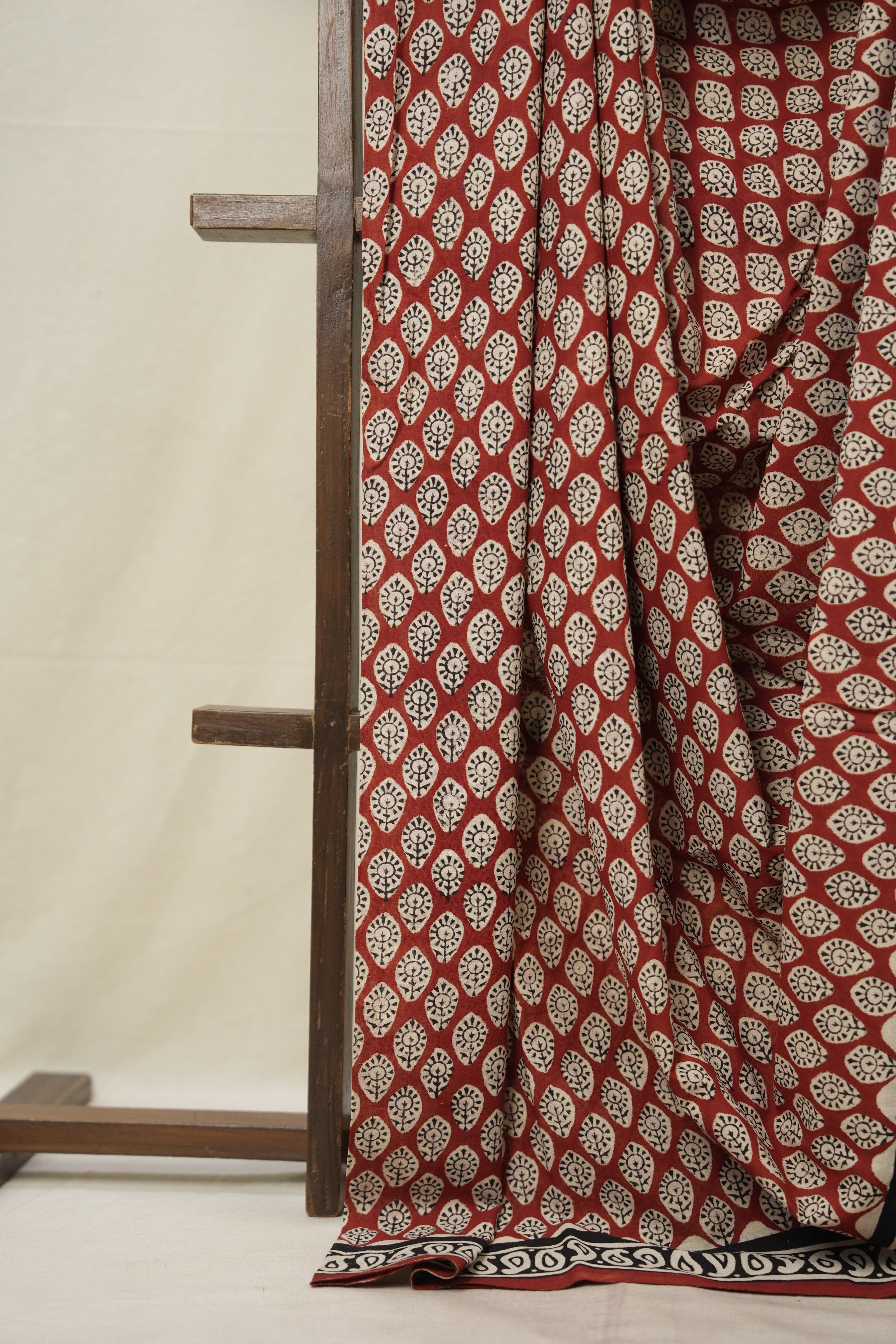 Maroon HBP Cotton Saree - SRMCS3034