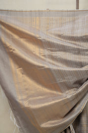 Grey Raw Silk Saree - SRGRSS776