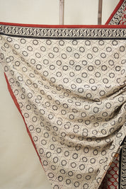 Maroon HBP Cotton Saree - SRMCS3034