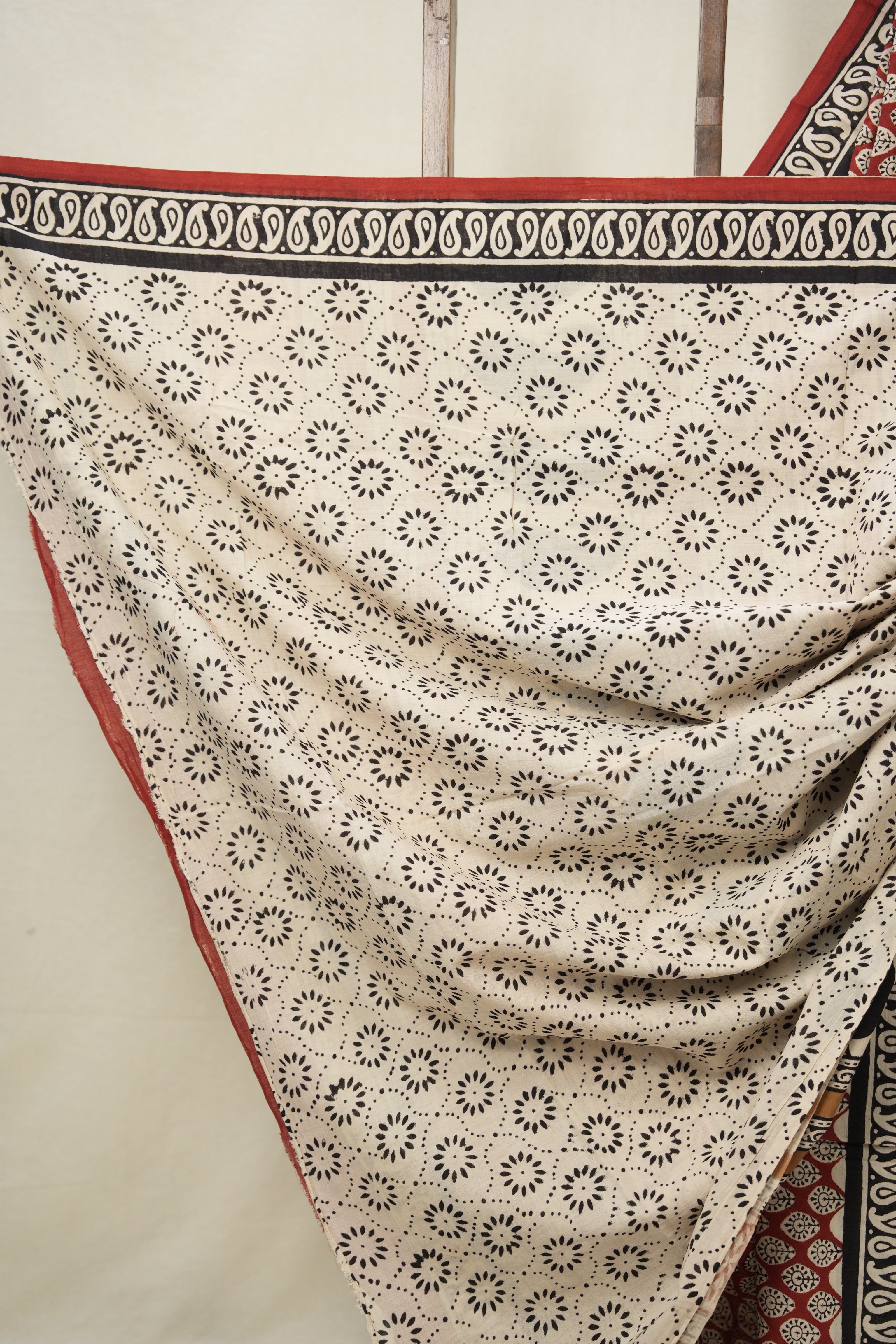 Maroon HBP Cotton Saree - SRMCS3034