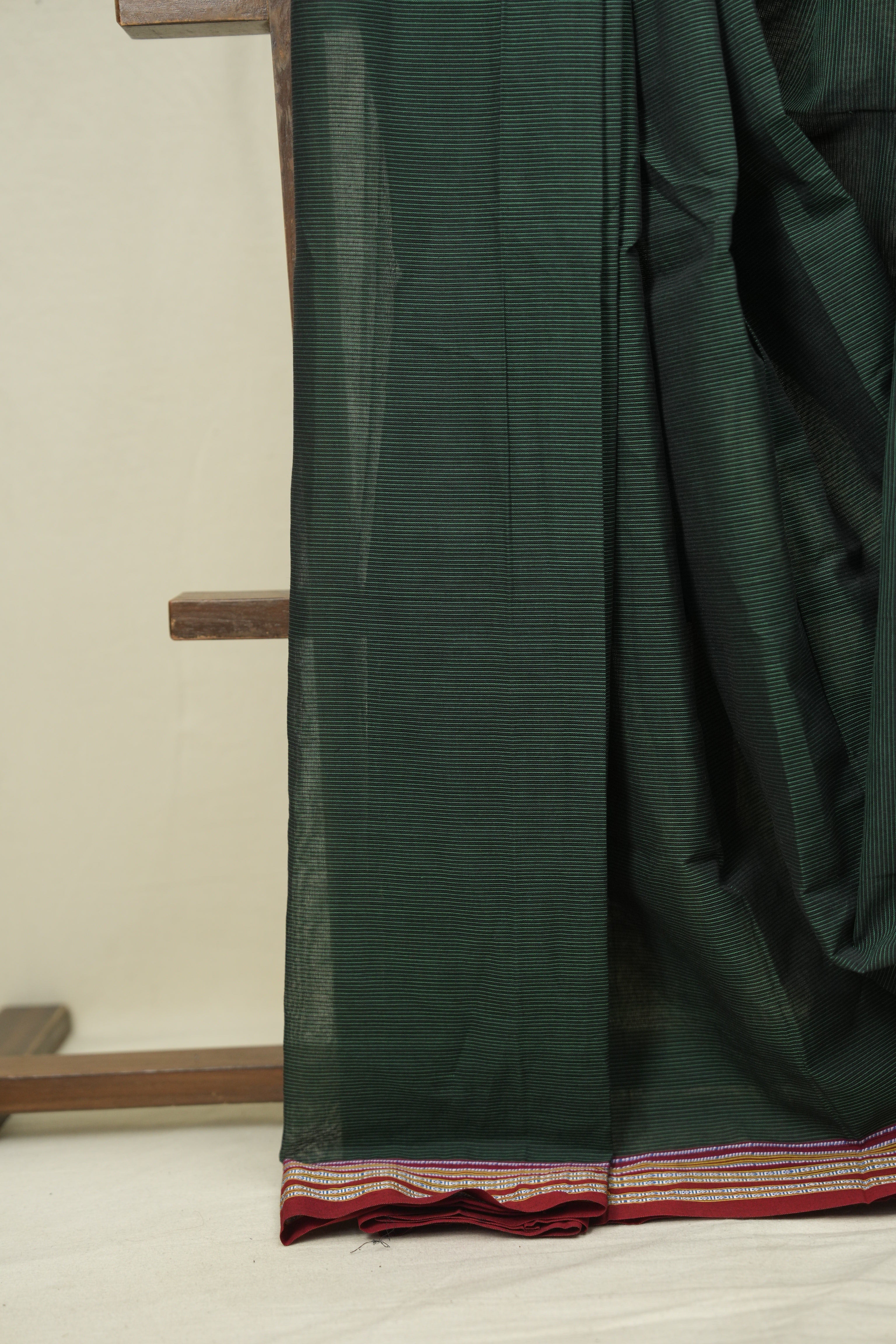 Green Cotton Ilkal Saree - SRGCIS1043