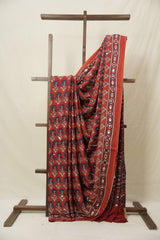 Maroon HBP Modal Silk Saree - SRMMSS621