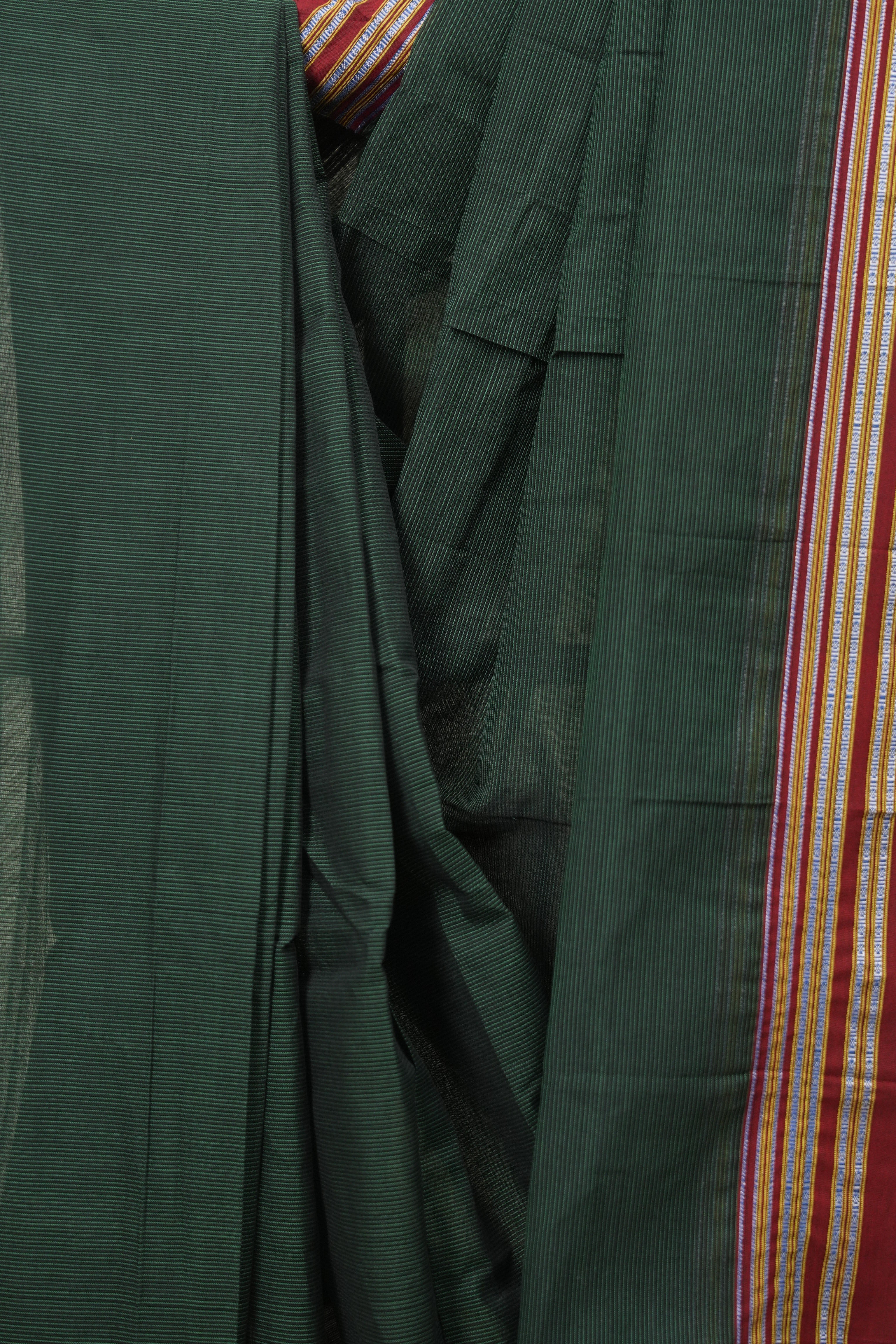 Green Cotton Ilkal Saree - SRGCIS1043