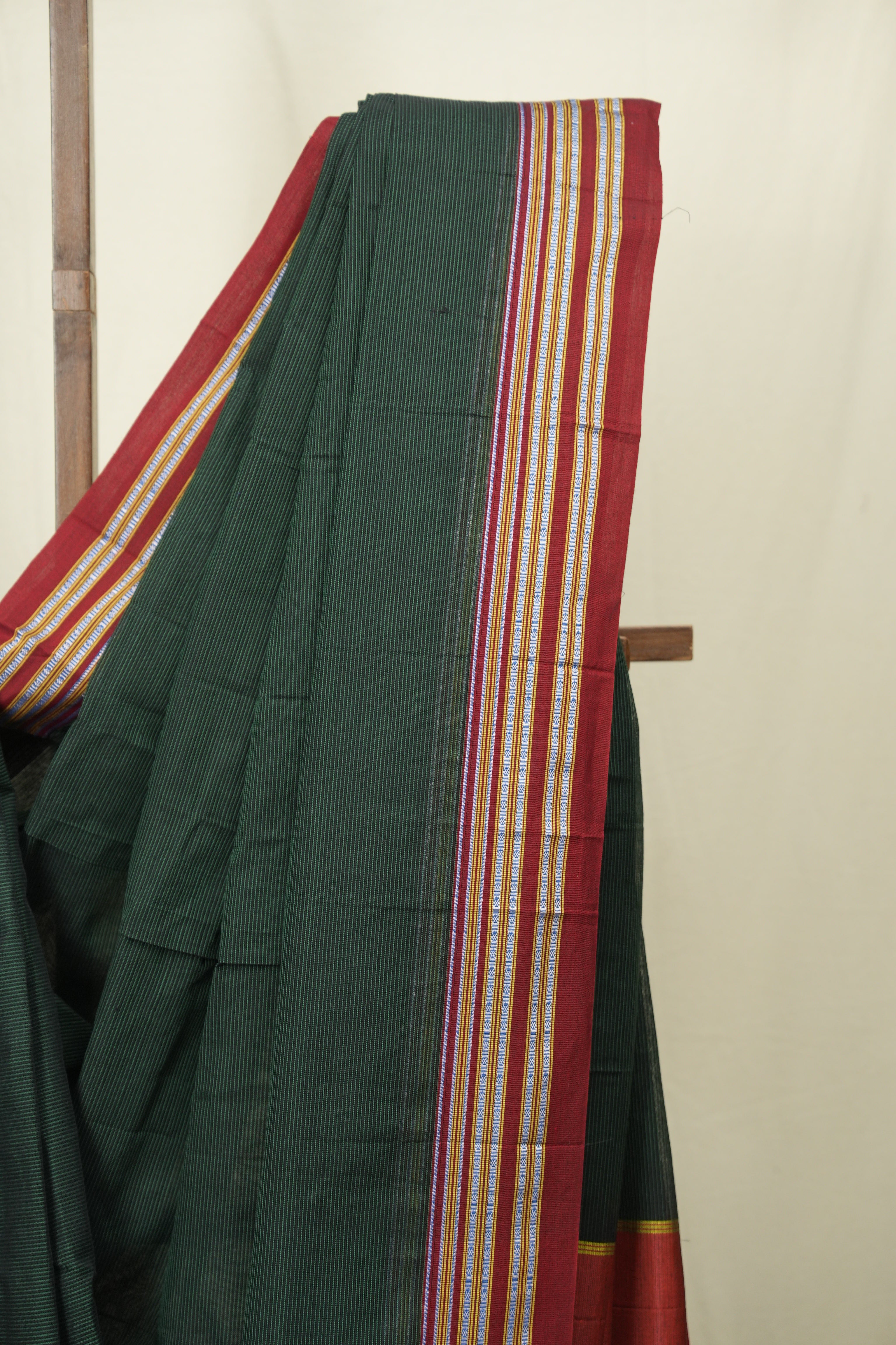 Green Cotton Ilkal Saree - SRGCIS1043