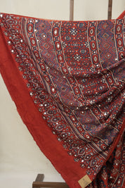 Maroon HBP Modal Silk Saree - SRMMSS621