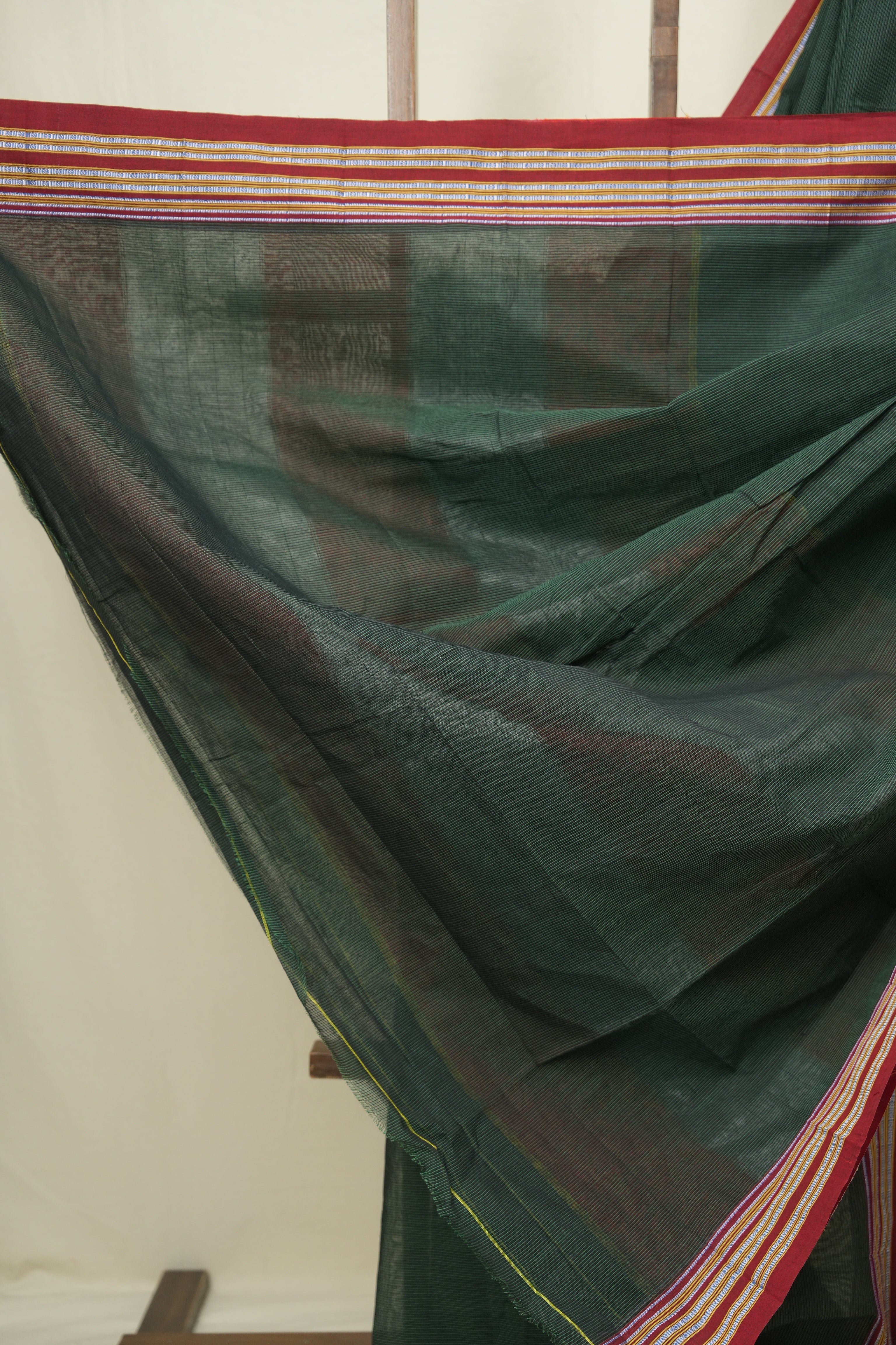 Green Cotton Ilkal Saree - SRGCIS1043
