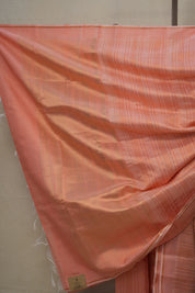 Dark Peach Raw Silk Saree - SRDPRSS777