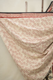 Cream HBP Cotton Saree - SRCCS3033