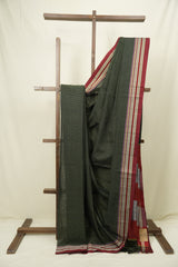 Mehendi Cotton Ilkal Saree - SRMCIS1044