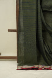 Mehendi Cotton Ilkal Saree - SRMCIS1044