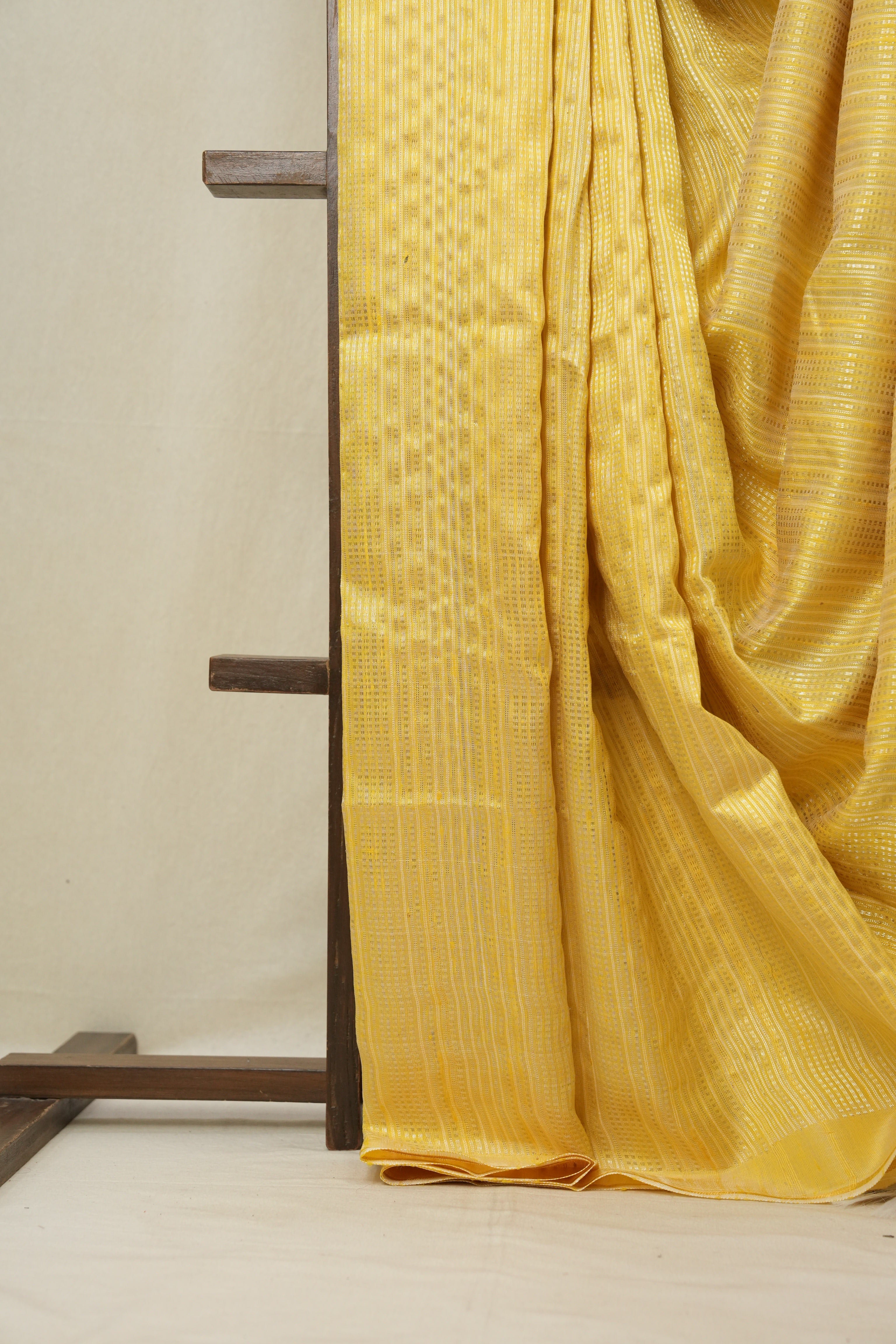Yellow Raw Silk Saree - SRYRSS778