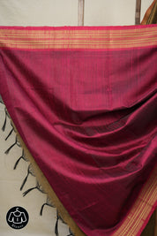 Khaki Raw Silk Saree - SRKRSS829