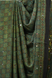Green HBP Modal Silk Saree - SRGMSS620
